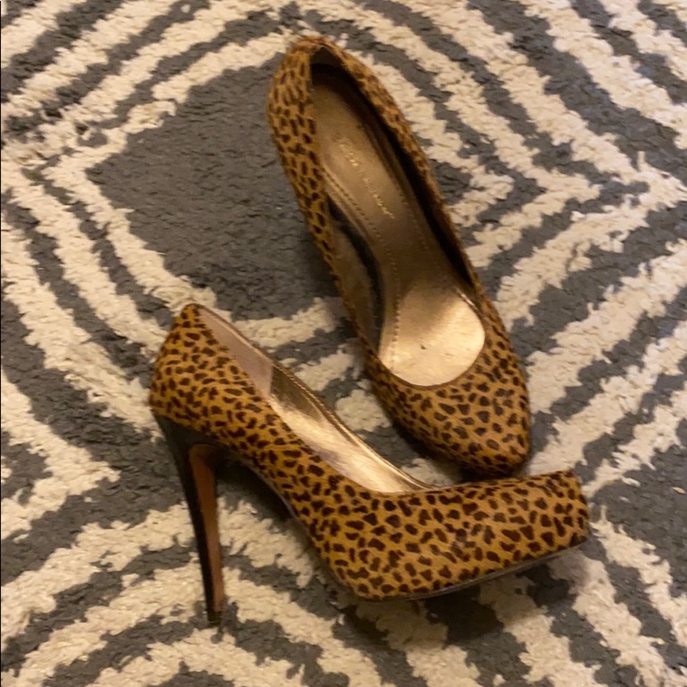 BCBG LEopard Print Stilettos